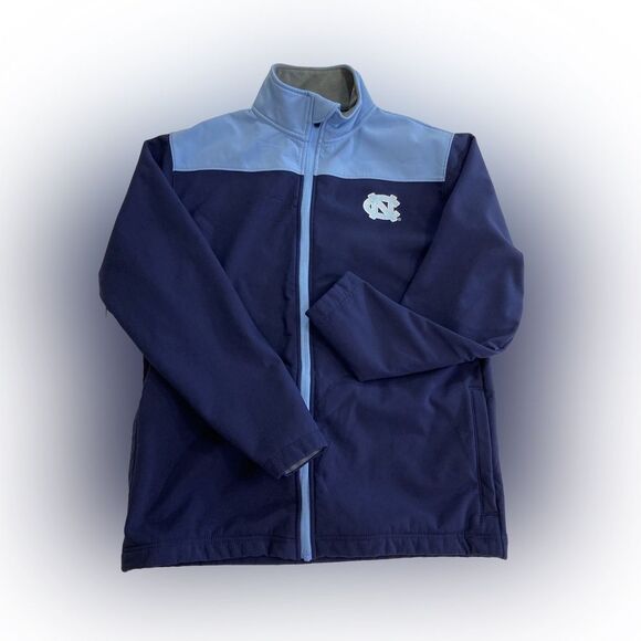 Carolina Tar Heels UNC Jacket Men’s M Blue Full Zip Mock Neck Game Day Gear - Picture 1 of 14